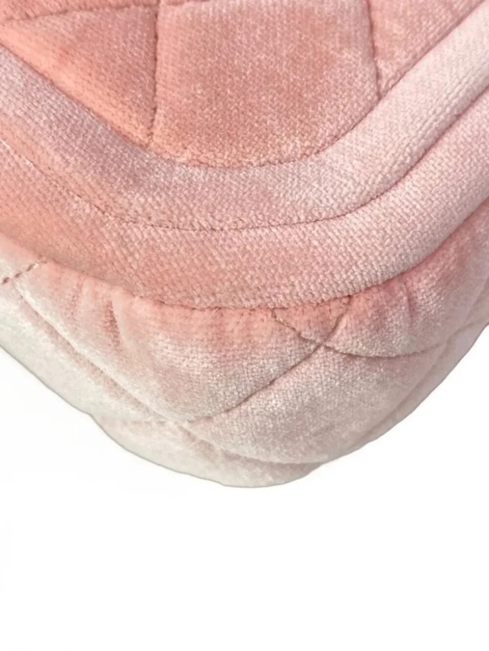 CHANEL Matelasse Pink Velour Shoulder Bag gold hardware